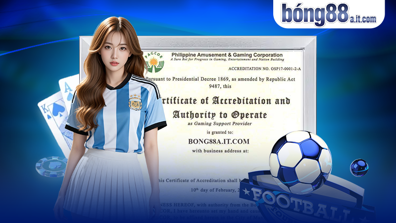 Giấy phép hoạt động uy tín từ PAGCOR